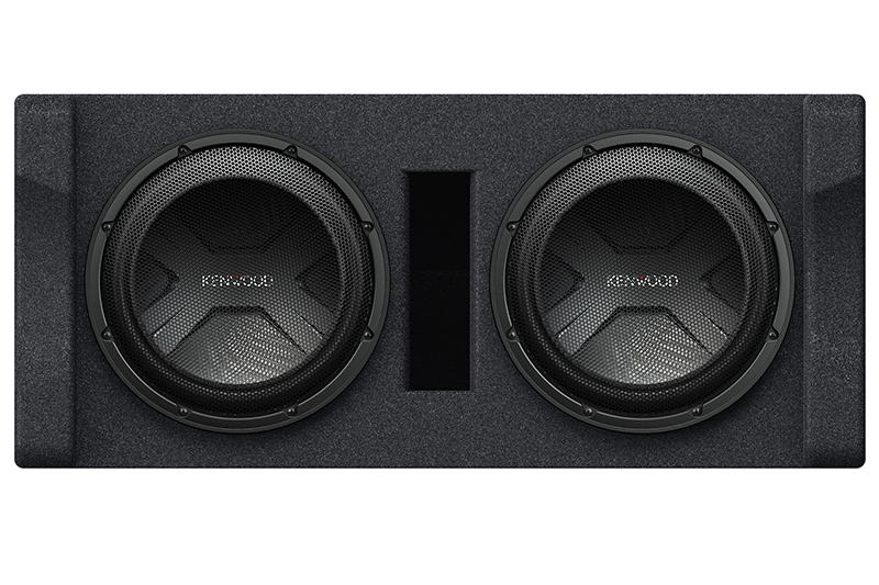 Kenwood P W3021D Dual 12-Inch Preloaded Subwoofer Enclosure - High-Performance Car Audio System for Enhanced Bass & Sound Quality | Perfect for Trucks, SUVs & Custom Car Audio Setups