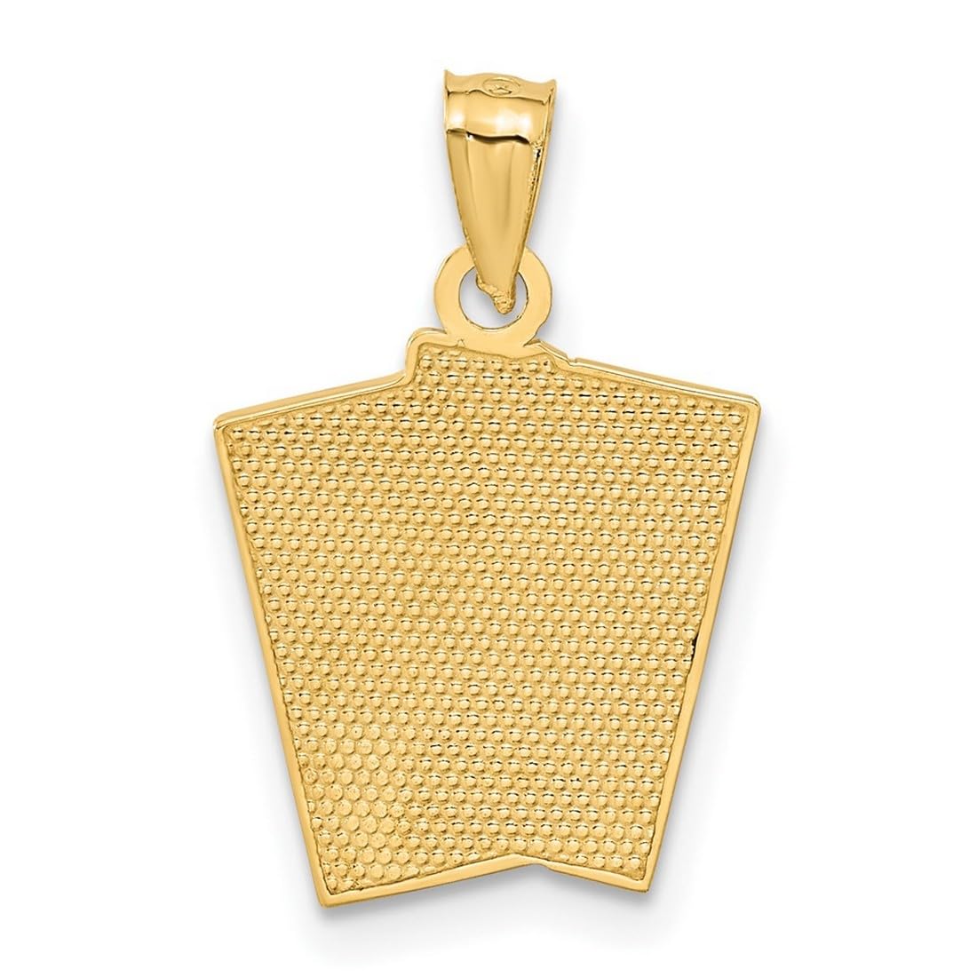 14K Yellow Gold Ace of Love Hearts & Spade Playing Card Pendant Necklace for Women - 21x14mm Elegant Jewelry Gift for Valentine's Day, Anniversary & Romantic Occasions
