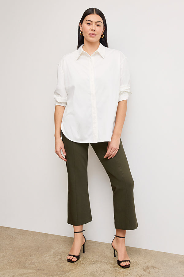 Kick Flare Foster Pant Eco PowerStretch - Dark Olive Women's Yoga Pants for Workout & Lounge Wear