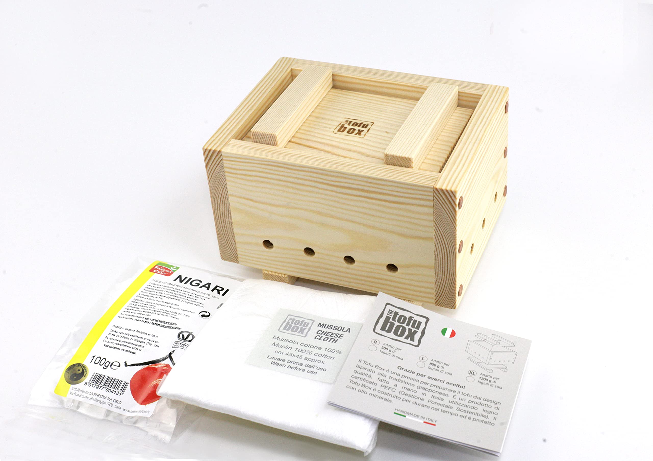 Premium 500g Italian Handmade Tofu Maker Kit - Perfect for Vegan Cooking, Homemade Soy Milk & DIY Tofu Making at Home