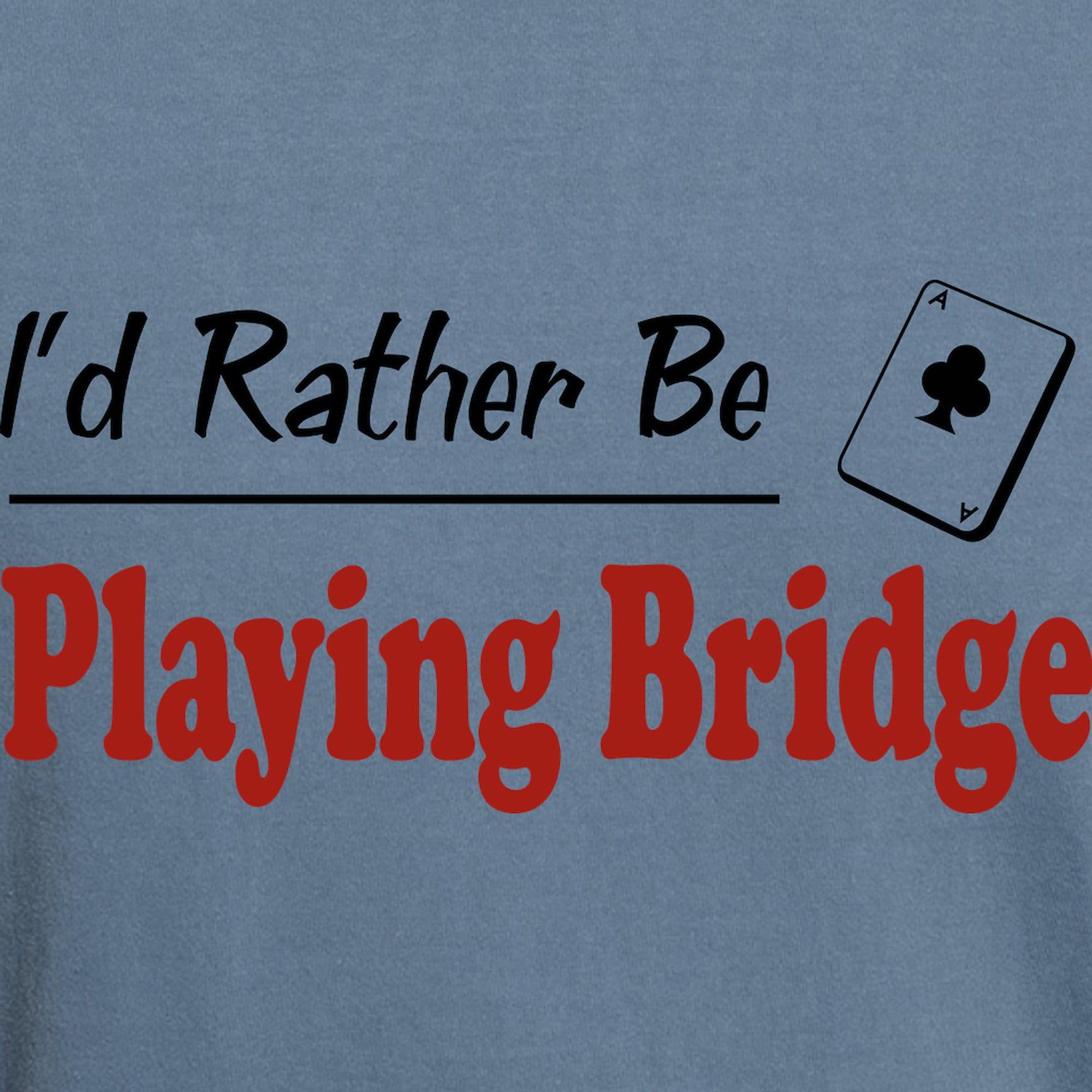 Men's Comfort Colors 'Rather Be Playing Bridge' Graphic T-Shirt - Soft Cotton Casual Tee for Bridge Players & Card Game Enthusiasts | Perfect for Game Nights, Tournaments & Casual Wear