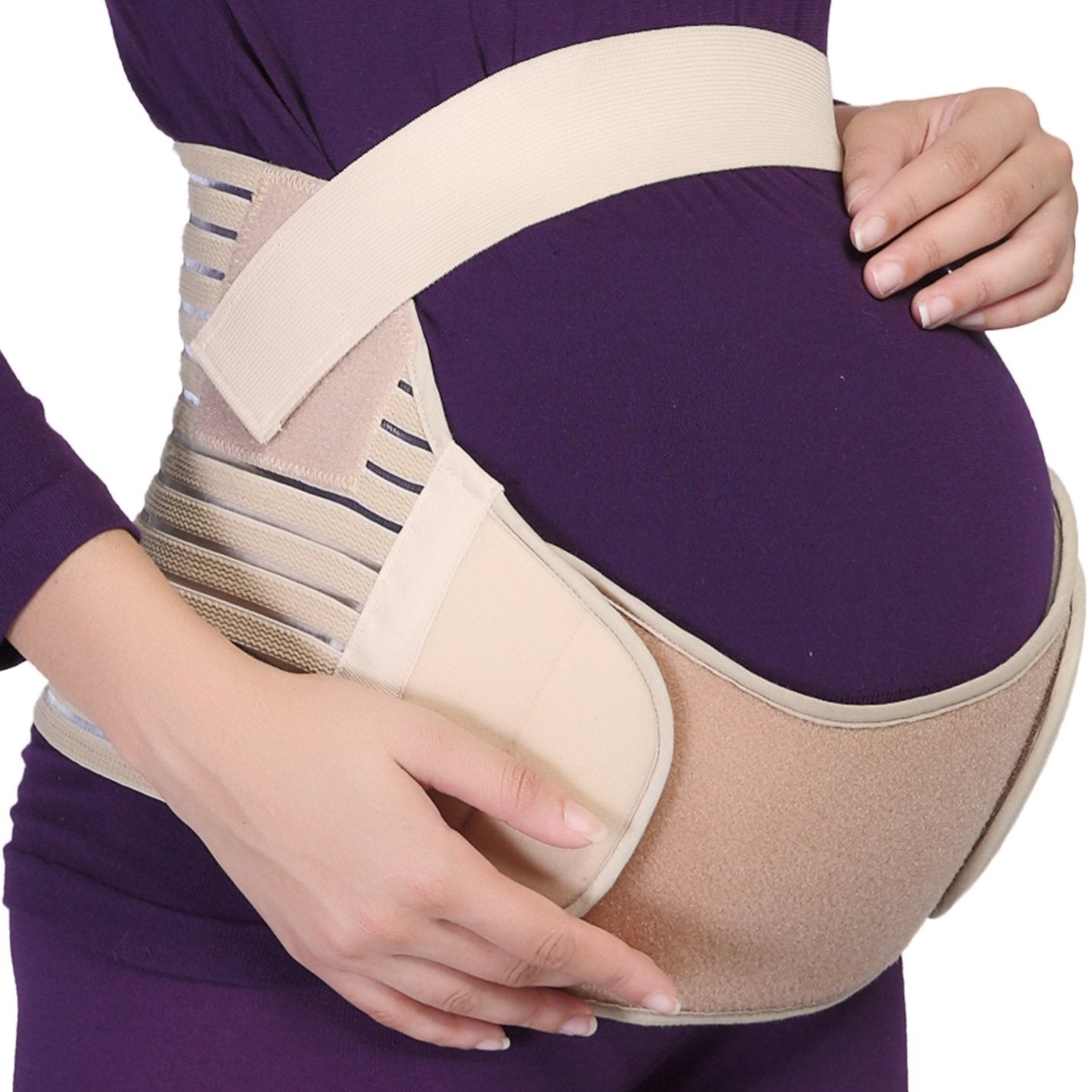 Maternity Adjustable Belly Support Belt for Pregnant Women - Comfortable Pregnancy Waistband for Back Pain Relief, Postpartum Recovery & Daily Wear