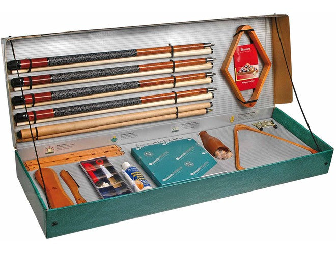 Aramith Premium Billiard Accessory Kit - Professional Pool Cue Accessories Set for Home & Bar Game Room - Includes Chalk, Tips, and More