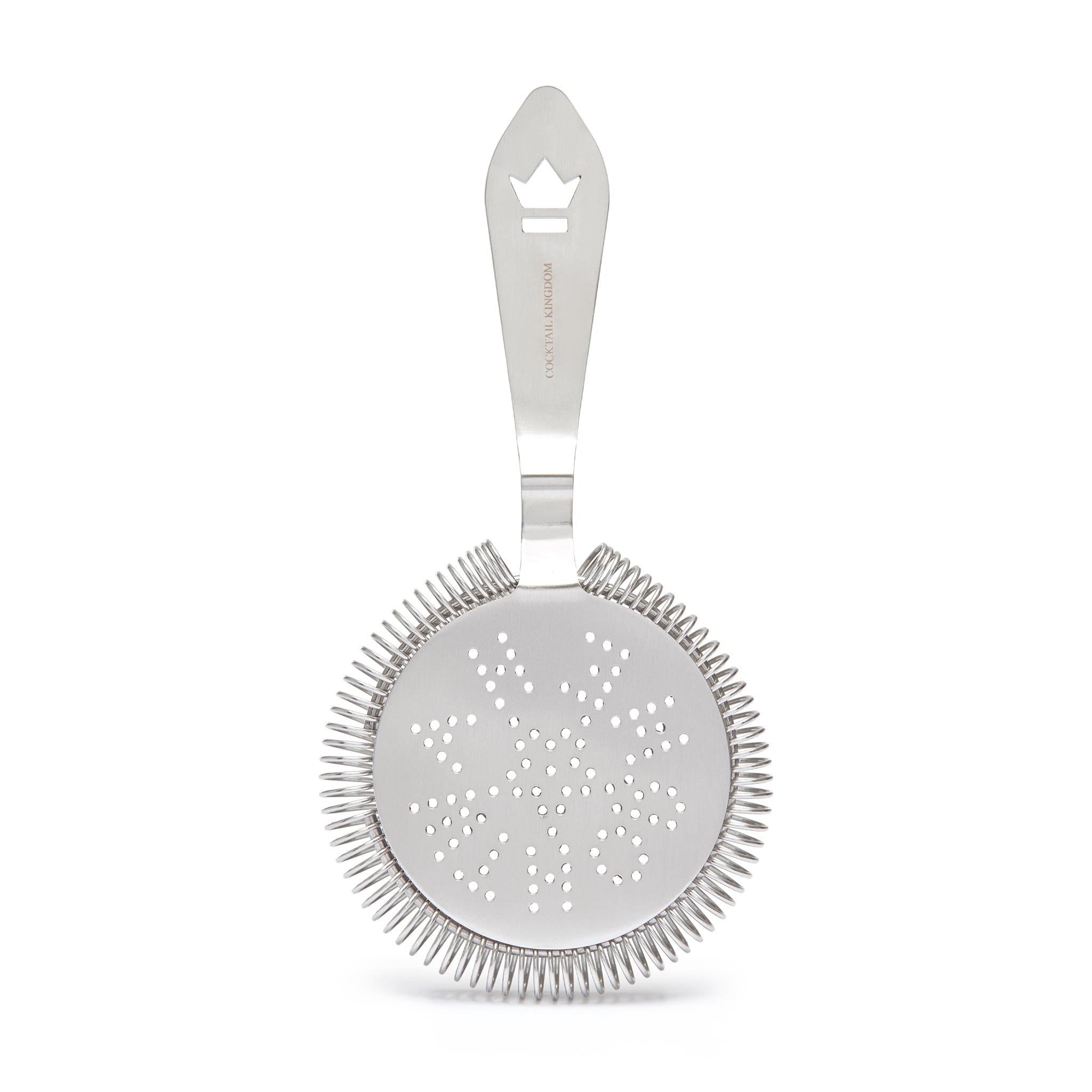 Vintage Style Large Cocktail Strainer - Premium Stainless Steel Bar Tool for Mixing Drinks at Home or Professional Bars