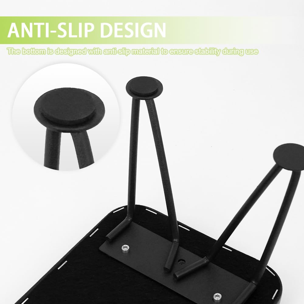 Ergonomic Detachable PU Leather Nail Arm Rest for Professional Manicurists - Black Hand Rest Stand for Salon & Home Manicure - Perfect for Gel Polish, Acrylic Nails & Nail Art Application