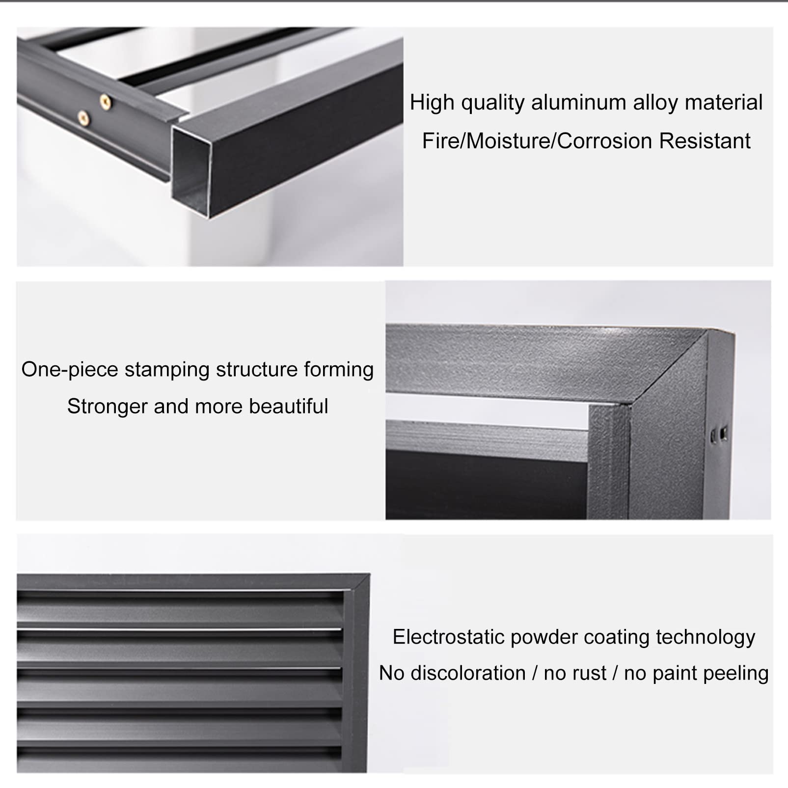 Outdoor Privacy Fence AC Cover Enclosure - Durable Aluminum Alloy Louvered Panel Screen Divider for Pool Pump Barrier & Patio Furniture Protection | Perfect for Garden Decoration, Backyard Privacy & HVAC Unit Concealment
