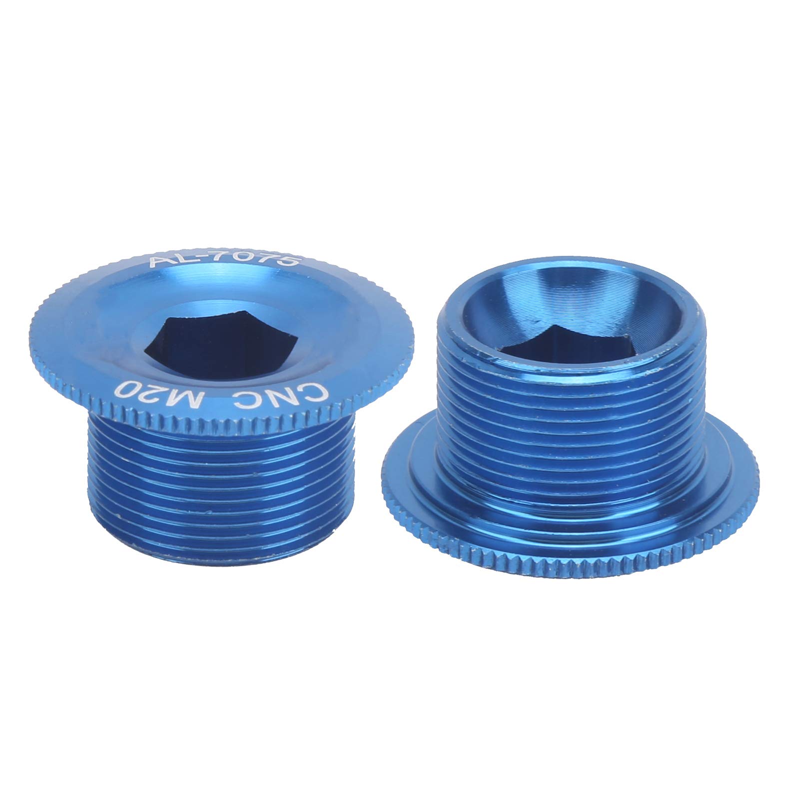 TeamSky Bike Crank Arm Bolts - Aluminum Alloy Bicycle Crank Cover & Shaft Axis Screw Nut Set for Smooth Cycling Performance | Perfect for Road Bikes, Mountain Bikes & BMX Maintenance & Upgrades