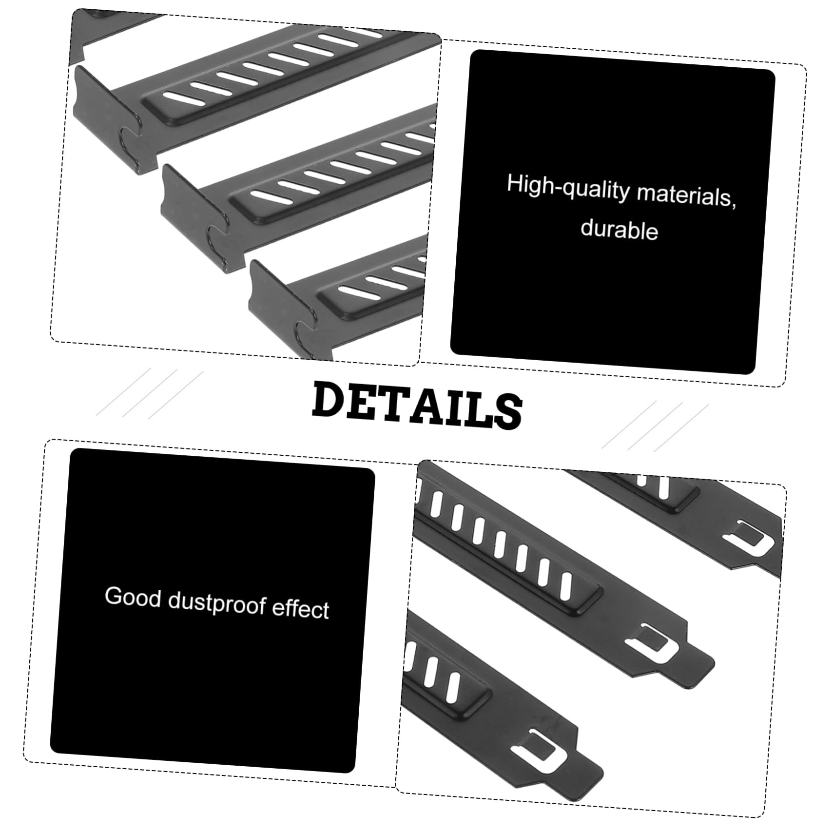 20PCS Stainless Steel GPU Bracket Blanking Plates - PCI Expansion Slot Covers for Computer Case Accessories, PC Chassis Block & Baffle | Perfect for Gaming Rigs, Workstations & Custom PC Builds
