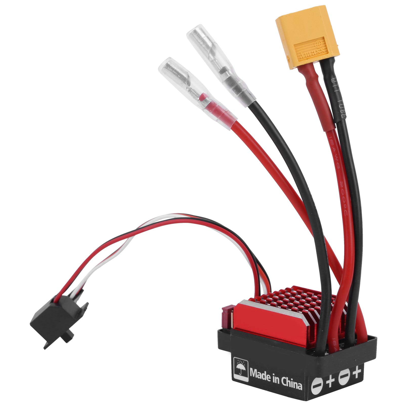 360A Brushed ESC for RC Crawler Cars - VGEBY Electronic Speed Controller with Bidirectional Control (60 Plug Compatible) - Perfect for Rock Crawling, Off-Road RC Vehicles and DIY Projects