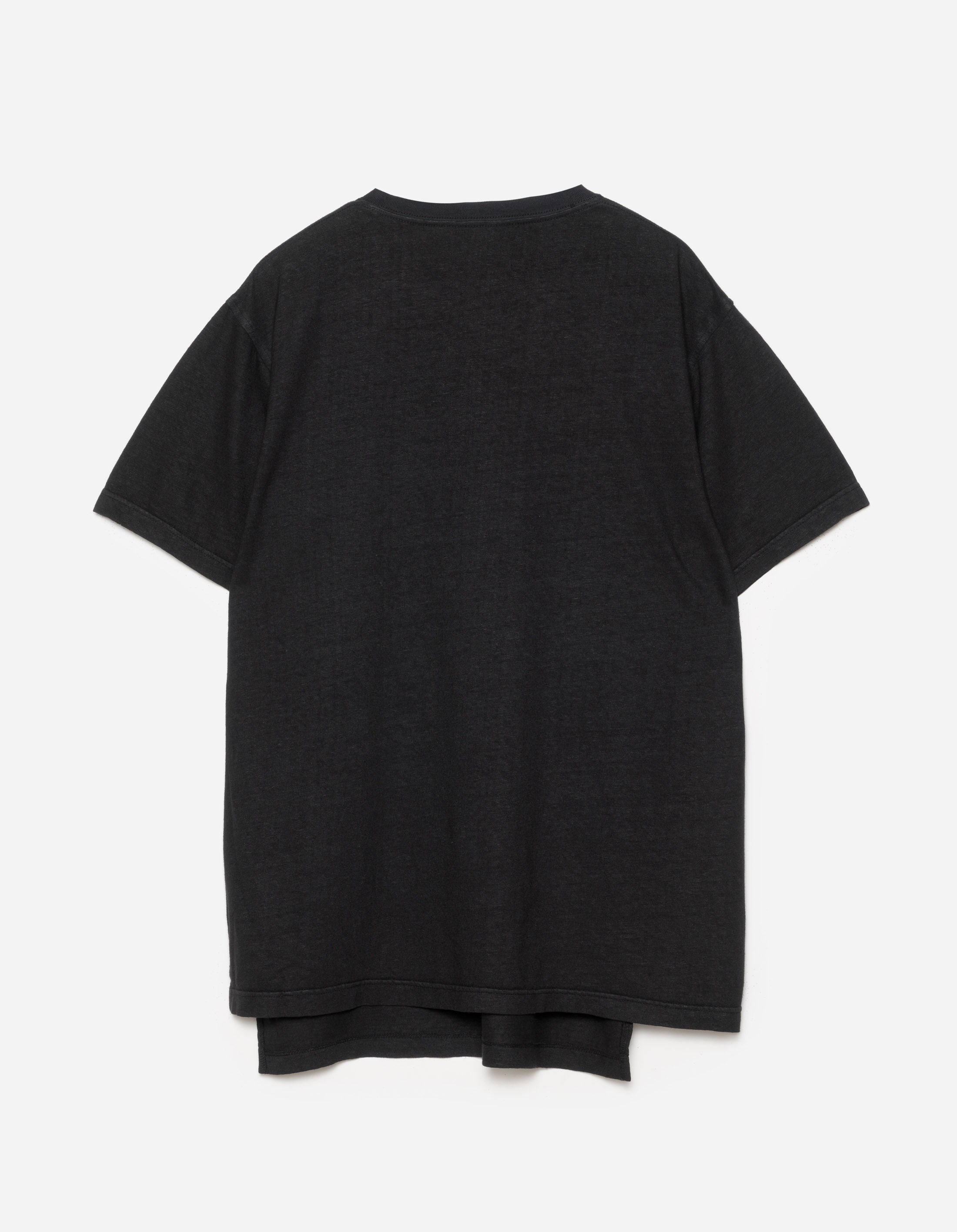 6000 Monk Organic Hemp T-Shirt for Men - Soft Breathable Black Cotton Tee - Perfect for Yoga, Gym & Casual Wear