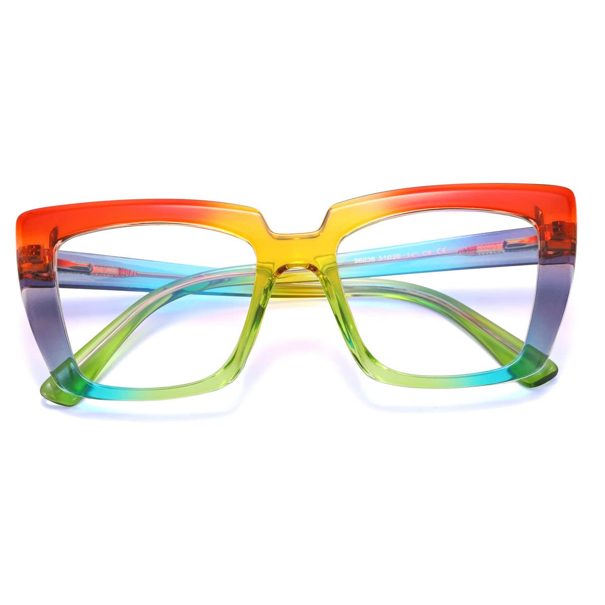 Blue Light Blocking Glasses for Women - TR90 Rainbow Reading Glasses with Anti-UV Protection - Fashion Eyewear for Computer Use, Gaming & Digital Screen Time