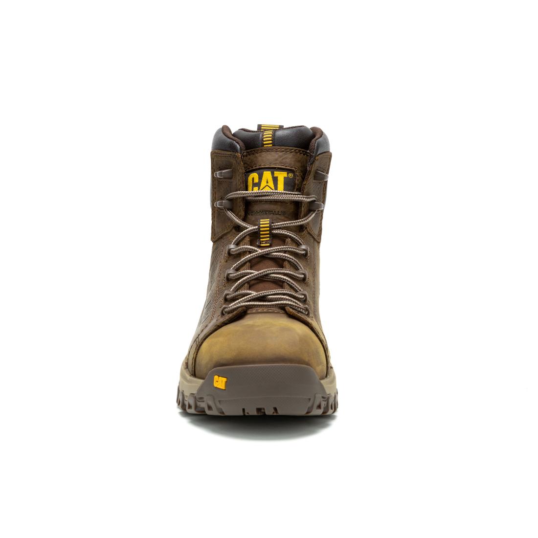 Threshold Rebound Waterproof Composite Toe Work Boots - Lightweight Safety Shoes for Construction, Warehouse & Outdoor Use