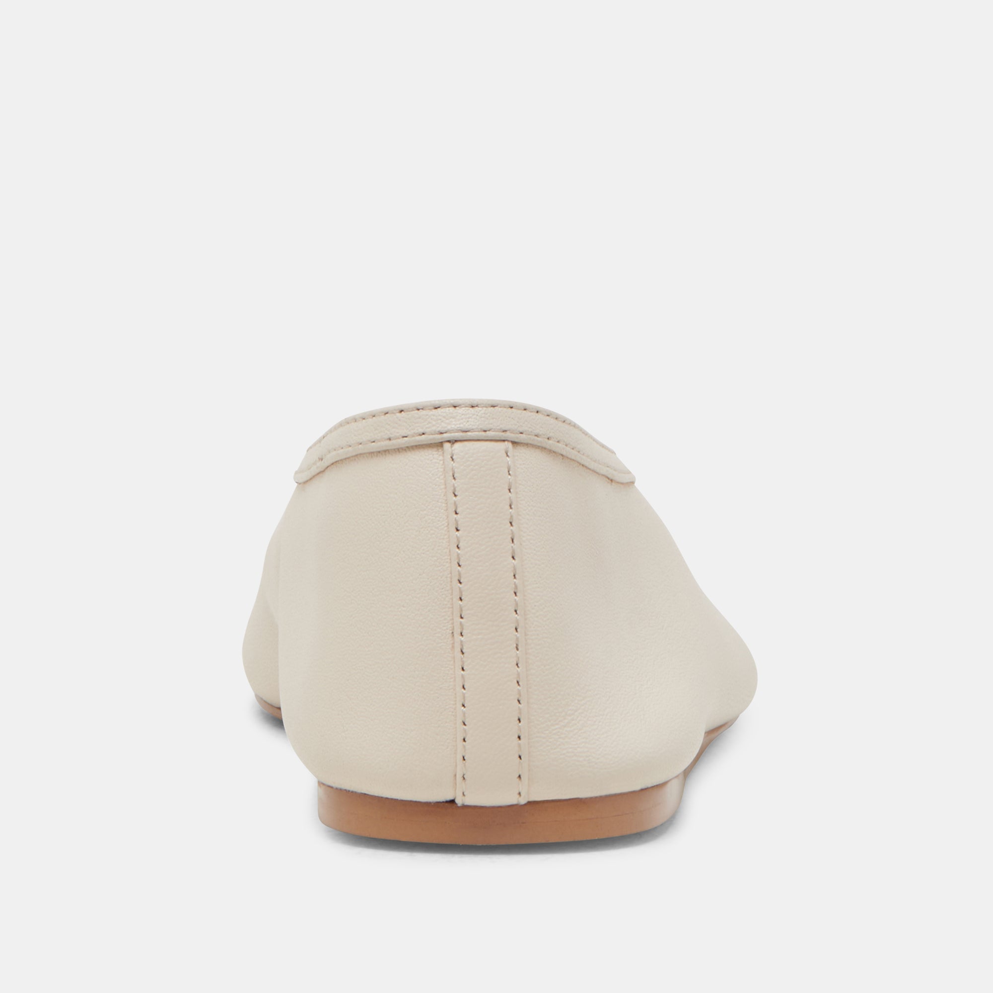 Braidy Ivory Leather Ballet Flats - Comfortable Women's Shoes for Work, Casual & Dressy Occasions