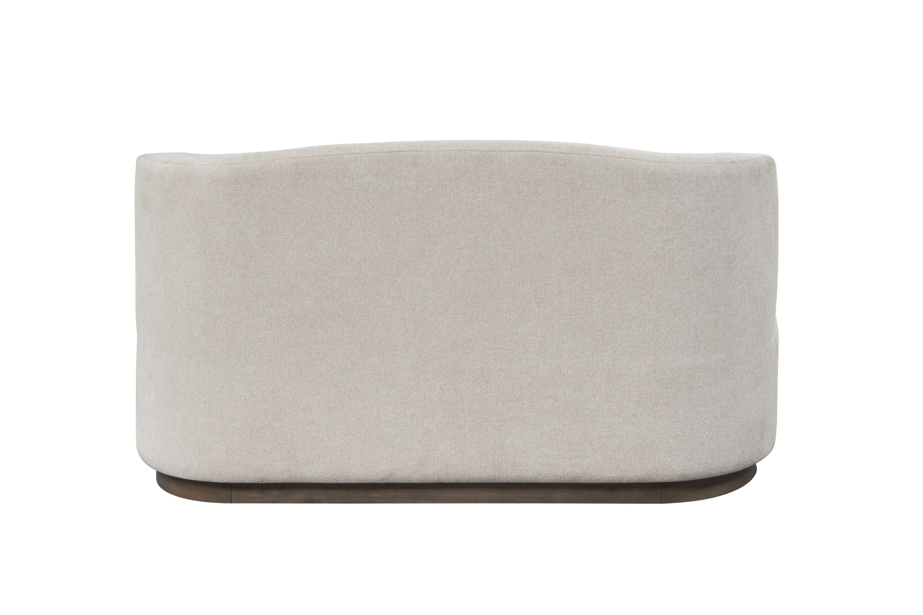 Luxury Cocoa & Ivory Banquette Sofa - Upholstered Bench with Tufted Backrest for Dining Room, Bedroom or Entryway - Elegant Home Decor Seating Solution