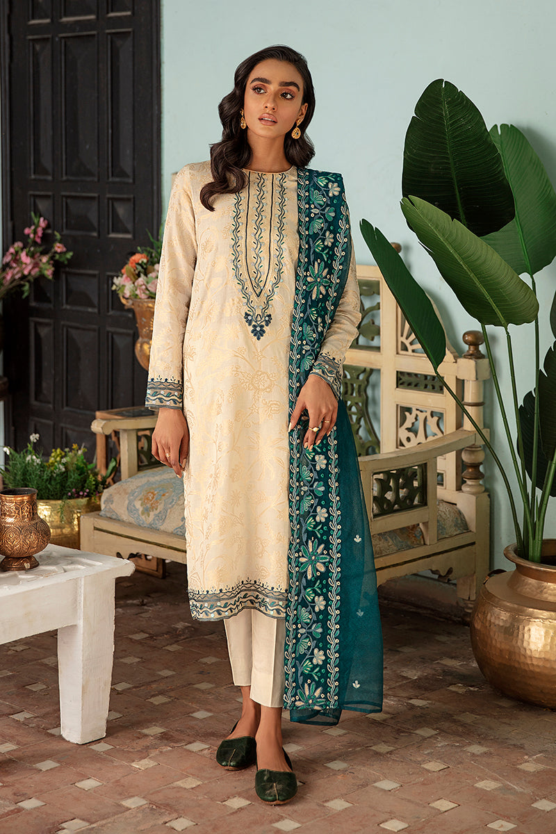 GUL E NAZNEEN 3PC Set - Elegant Floral Printed Outfit for Women | Perfect for Parties, Weddings & Special Occasions