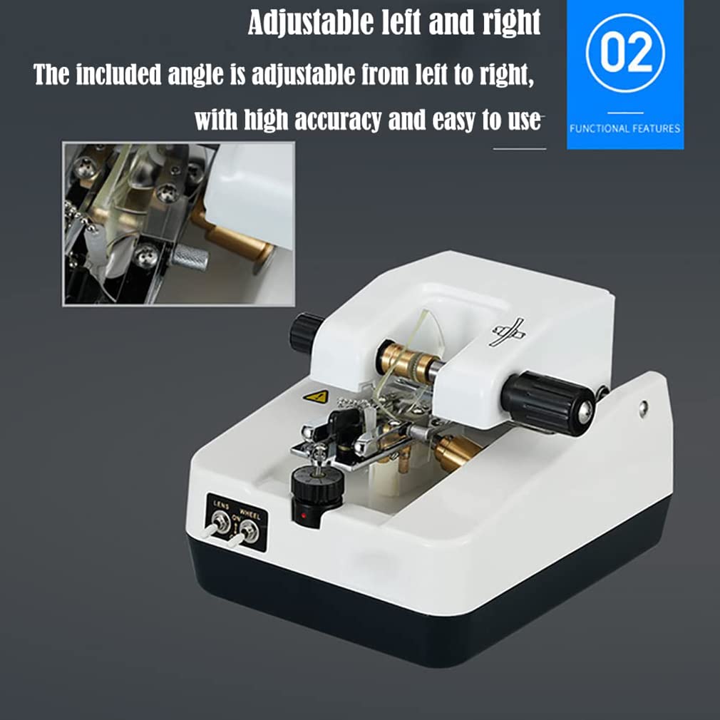 Automatic Glass Lens Grinder Machine - Optical Lens Grooving Tool for Eyeglass Lens Processing | Perfect for Eyeglass Repair & Optical Workshops