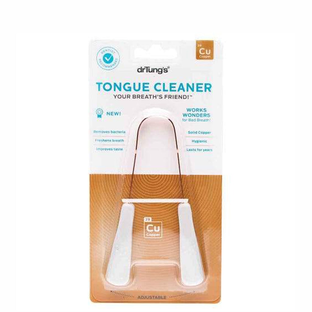 Dr. Tung's Tongue Cleaner - Copper Tongue Scraper for Fresh Breath & Oral Hygiene | Ideal for Daily Dental Care & Bad Breath Prevention