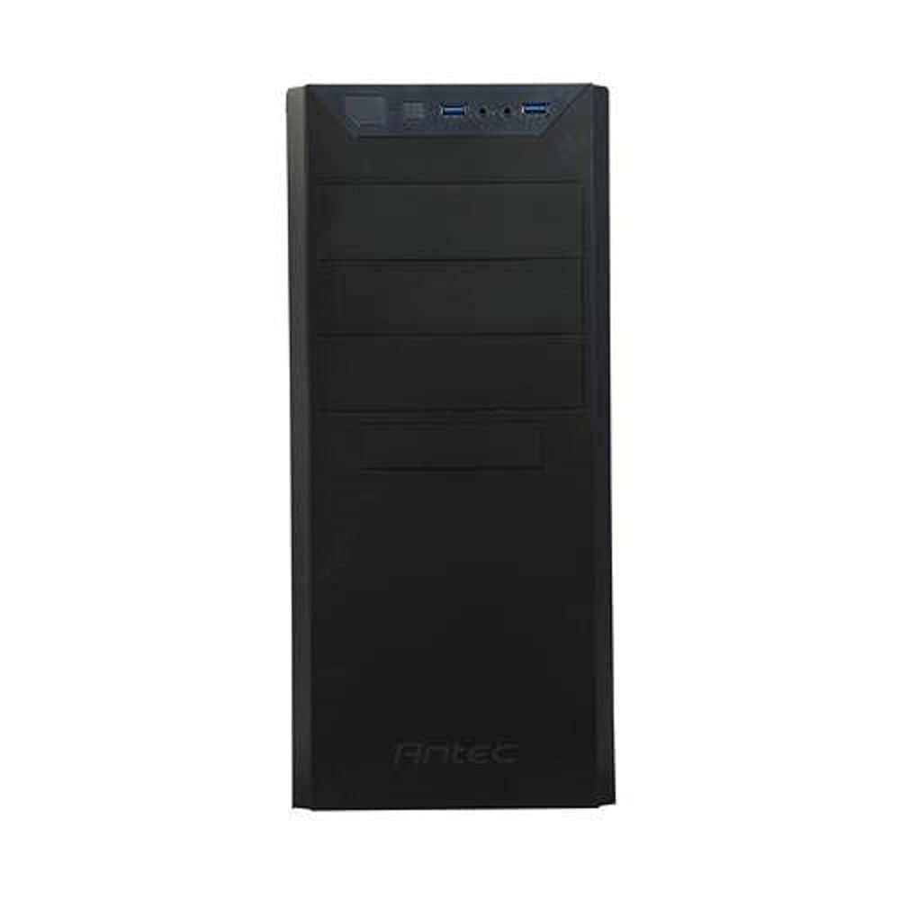Antec VSK4000E-U3 Black SGCC Steel ATX Mid Tower Computer Case - High Airflow Gaming PC Case for Home & Office Use, Perfect for Gaming Rigs & Workstations