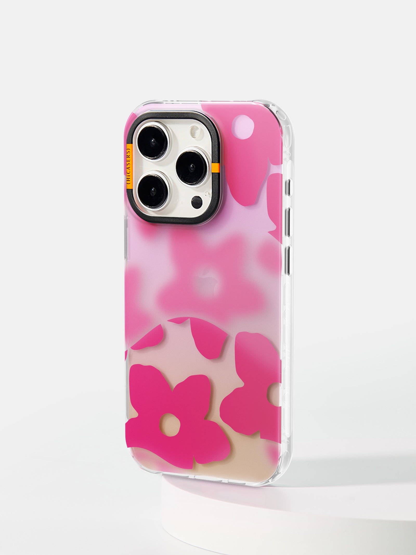 Foggy Florals iPhone Case - Hot Pink Aesthetic Phone Cover for Women, Girls | Trendy Floral Design, Slim Protective Case for iPhone 13, 12, 11, XR | Perfect Gift for Birthday, Valentine's Day, Everyday Use
