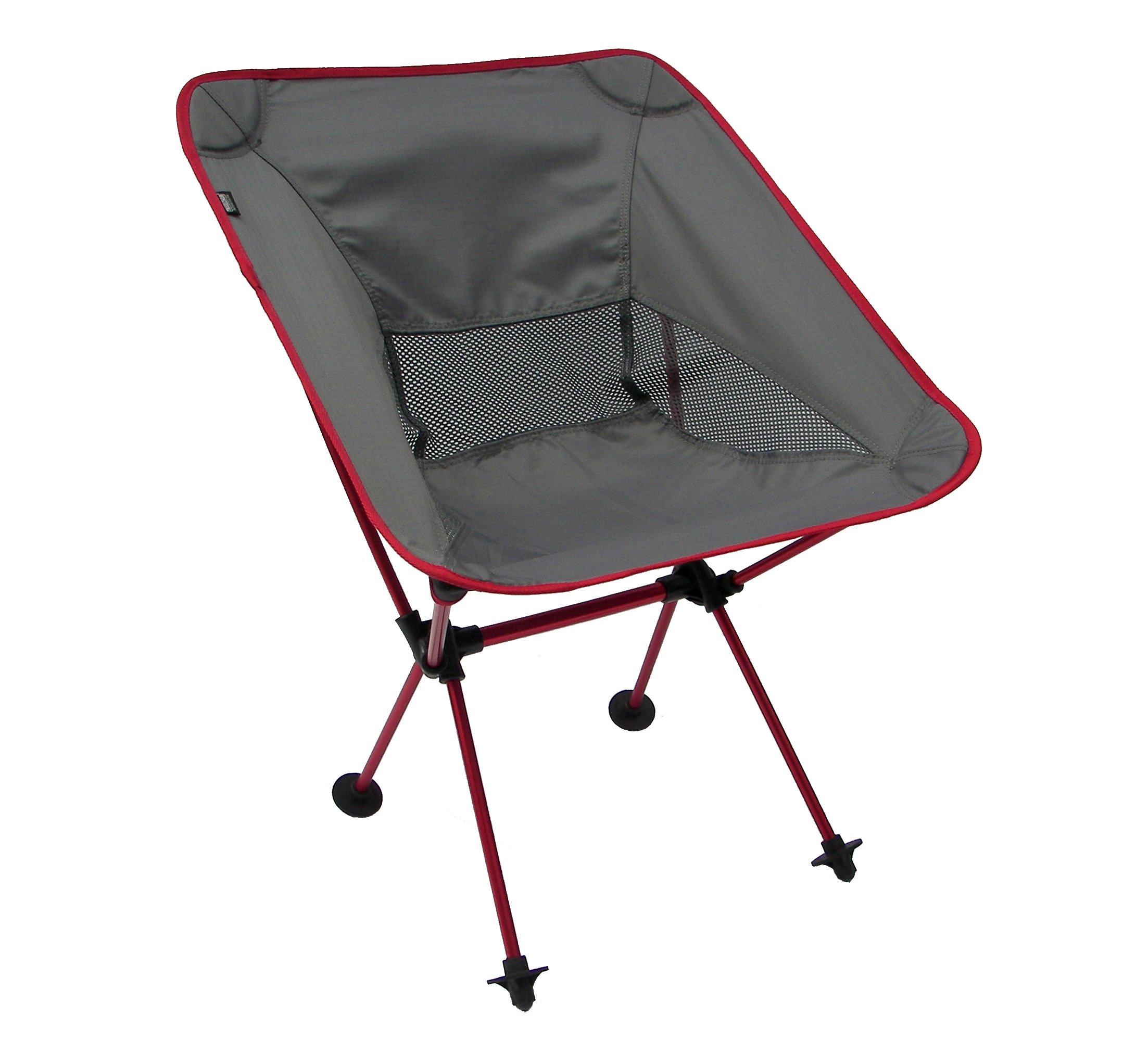 Joey Chair - Lightweight Folding Camping Chair for Outdoor Adventures | Portable, Stable & Collapsible | Perfect for Hiking, Backpacking, Beach, Lawn & Sports | Red Outdoor Furniture