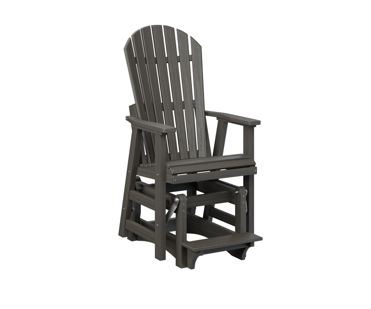 Berlin Gardens Comfo Back Single Counter Glider - Outdoor Patio Bistro Chair with Smooth Gliding Motion, Perfect for Garden, Deck, and Restaurant Use