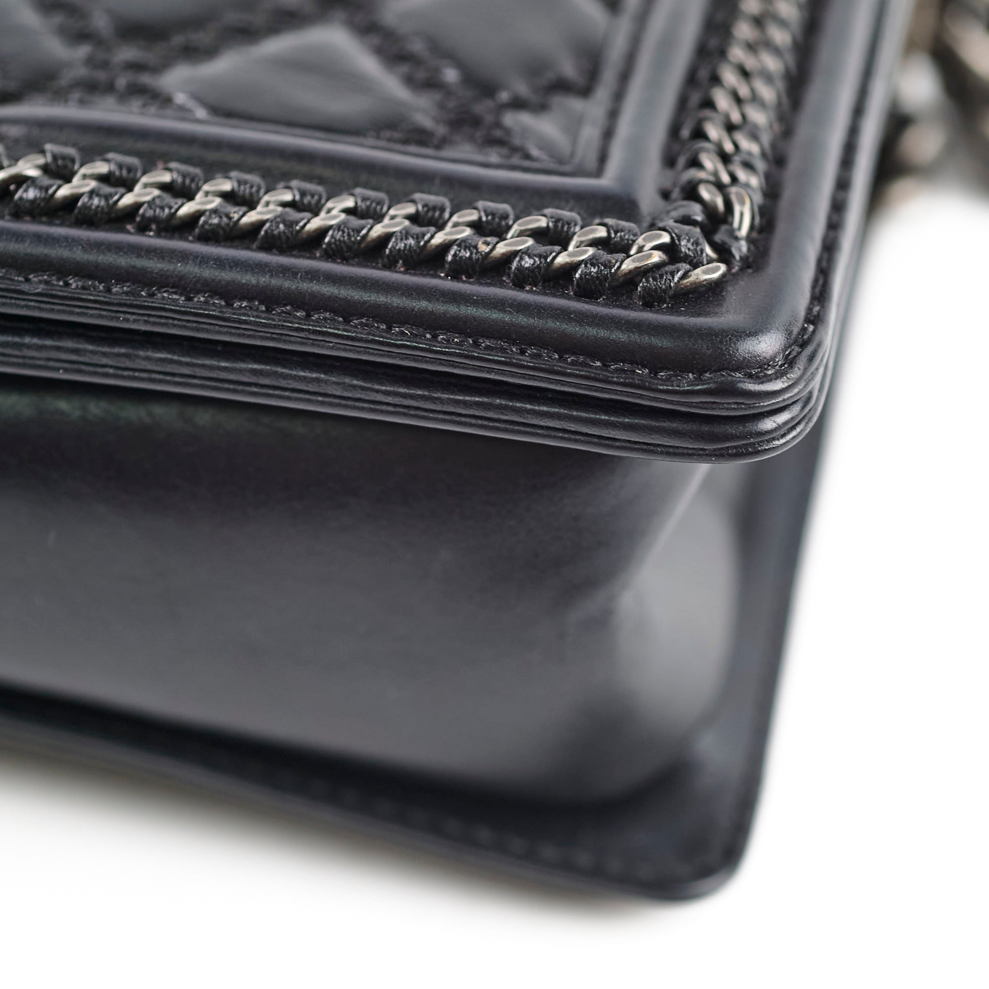 Chanel Black Quilted Calfskin Medium Boy Bag with Top Handle - Series 21 | Luxury Crossbody Purse for Women, Perfect for Date Night & Evening Events