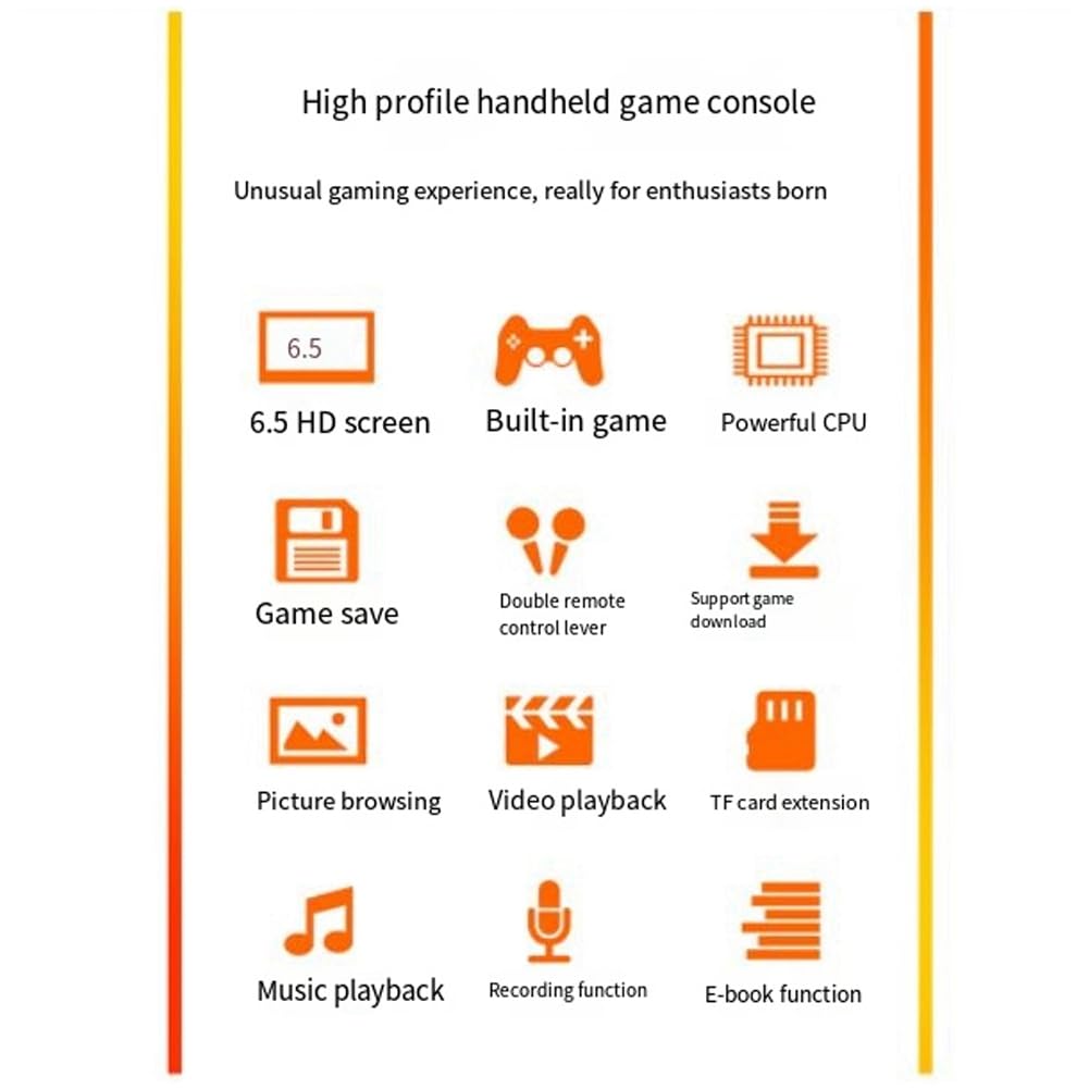 MOLERRI 7-Inch HD Portable Retro Gaming Console - 10,000 Free Classic Arcade Games - Handheld Video Game System for Kids & Adults - Perfect for Travel, Gifts, Home Entertainment & Outdoor Adventures