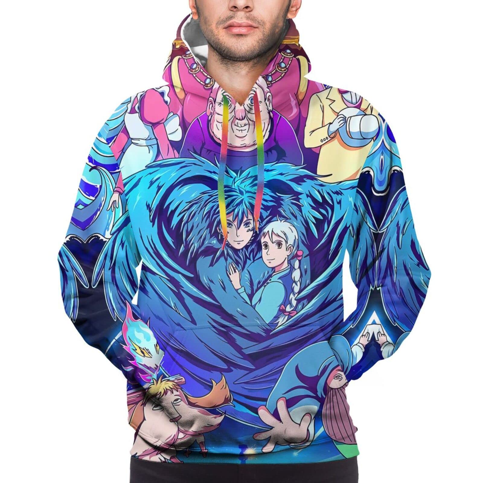 Howls Moving Castle Hoodie for Men & Women - Soft Anime Pullover Sweatshirt with Kangaroo Pockets | Perfect for Cosplay, Gifts & Casual Wear