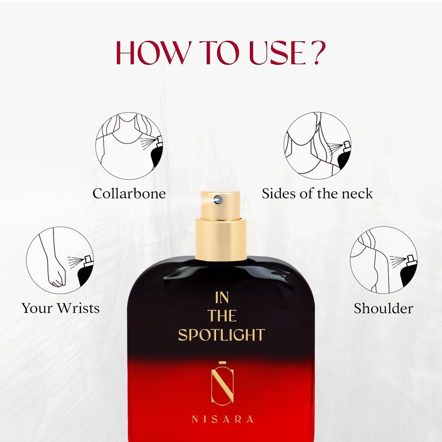 Nisara Spotlight Perfume for Women - 100ml Long Lasting Eau de Parfum | Floral Vanilla Musk Scent with Mandarin, Pear & Lavender Notes | Premium EDP Fragrance for Daily Wear, Date Night & Special Occasions
