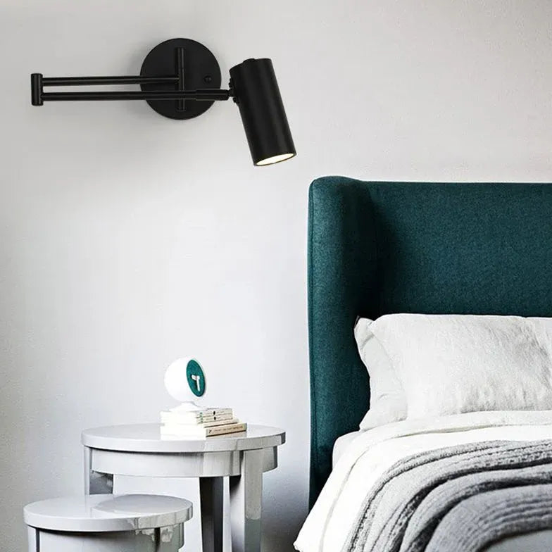 Adjustable Wide Flare Wall Sconce - Modern Bedroom Lighting Fixture for Reading & Relaxation