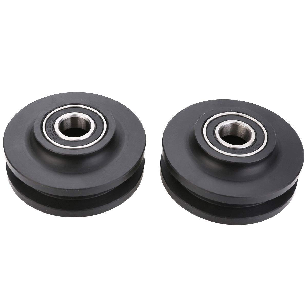 2Pcs Heavy Duty Window Roller - Double Bearing Sliding Door Pulley for Barn Doors, Cabinets & Windows | Smooth Gliding Track System for Home & Office Use