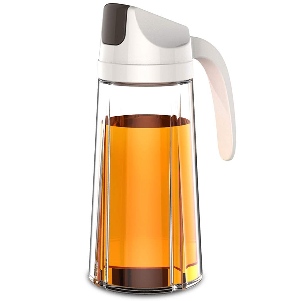 Automatic Opening Glass Oil Bottle Dispenser - Premium Kitchen Oil and Vinegar Container for Honey, Olive Oil - Leakproof Design with Elegant Style 2 (Ideal for Home Cooking, Salad Dressing & Gourmet Meal Preparation)