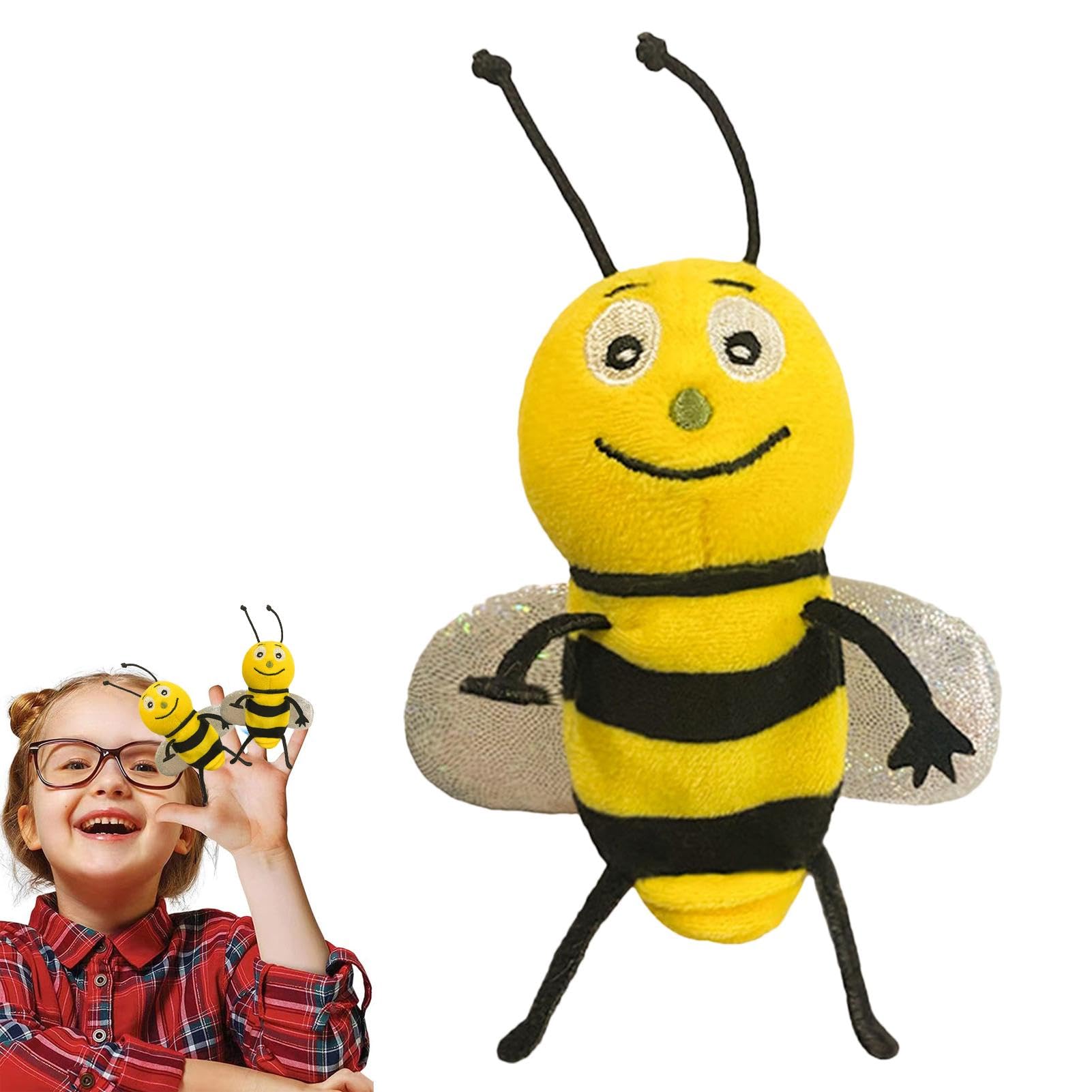 Realistic Animal Finger Puppets - Soft Plush Ant & Ladybug Hand Puppets for Kids | Fun Interactive Storytelling, Puppet Shows, School Plays & Early Learning Toys
