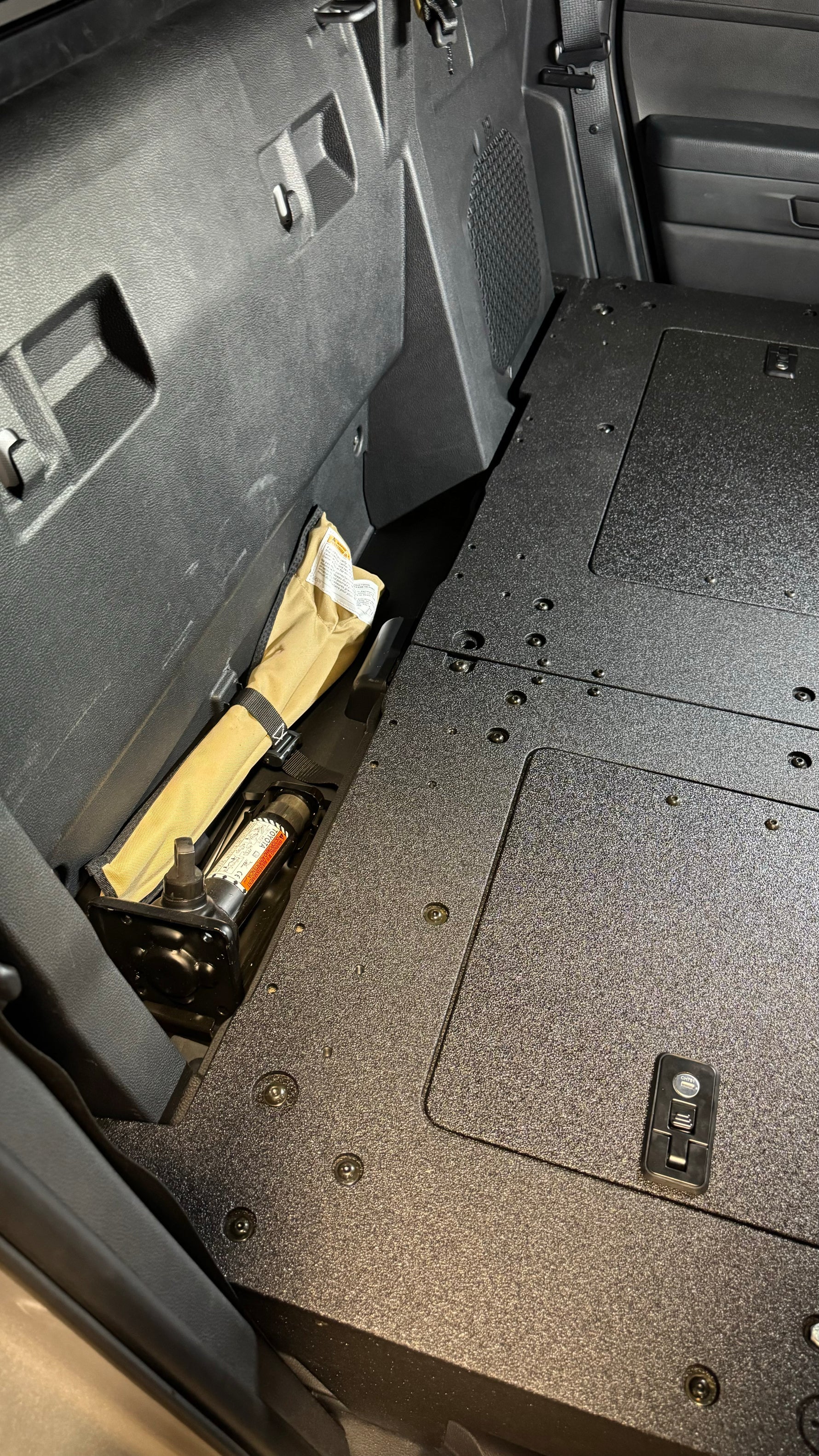 2024+ Toyota Tacoma Double Cab Seat Delete System - Heavy Duty Storage Platform | Perfect for Off-Roading, Camping & Work Truck Organization