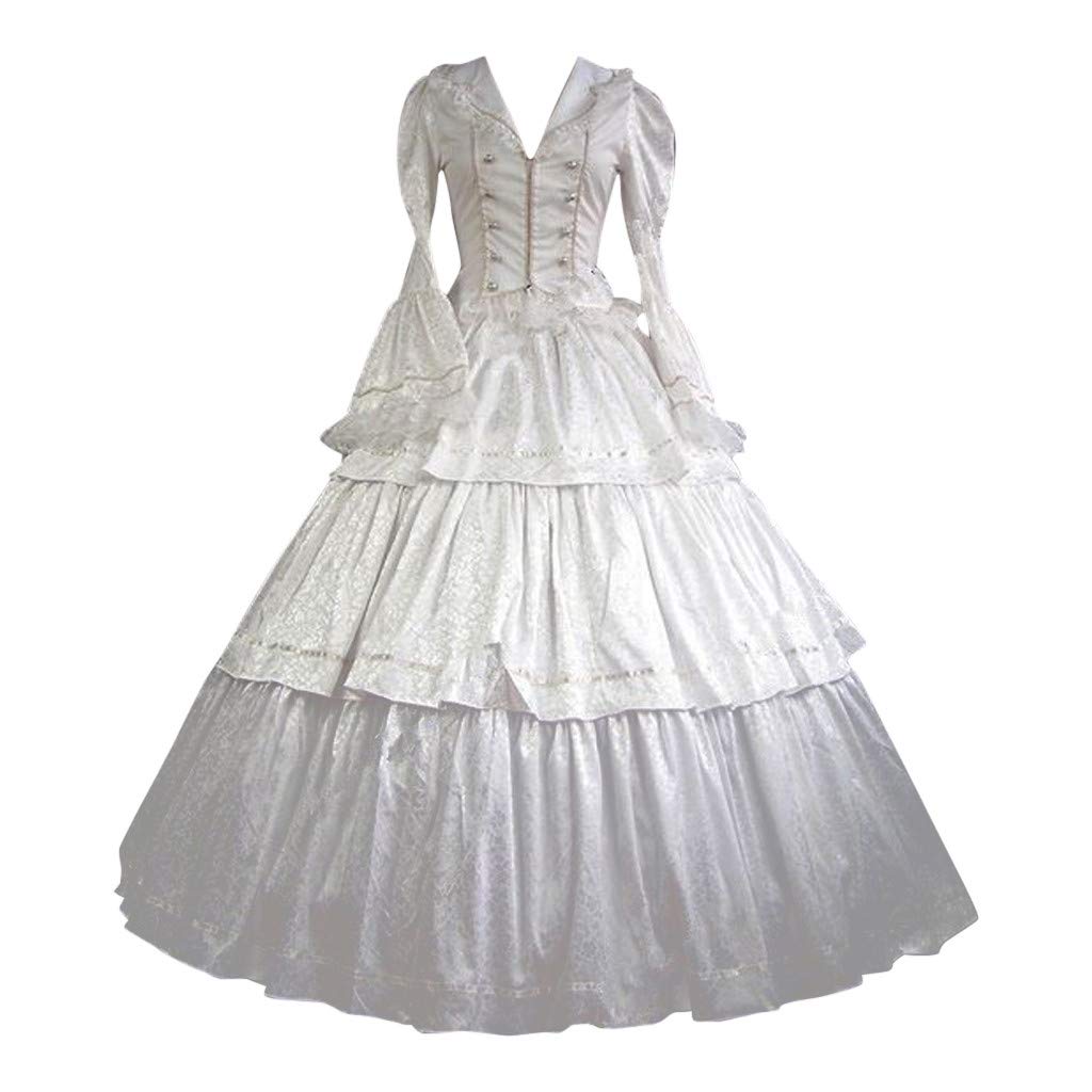 Elegant Renaissance Dress for Women - Vintage Medieval Costume, Victorian Ball Gown, Plus Size Long Dress for Halloween, Cosplay, LARP & Historical Reenactment