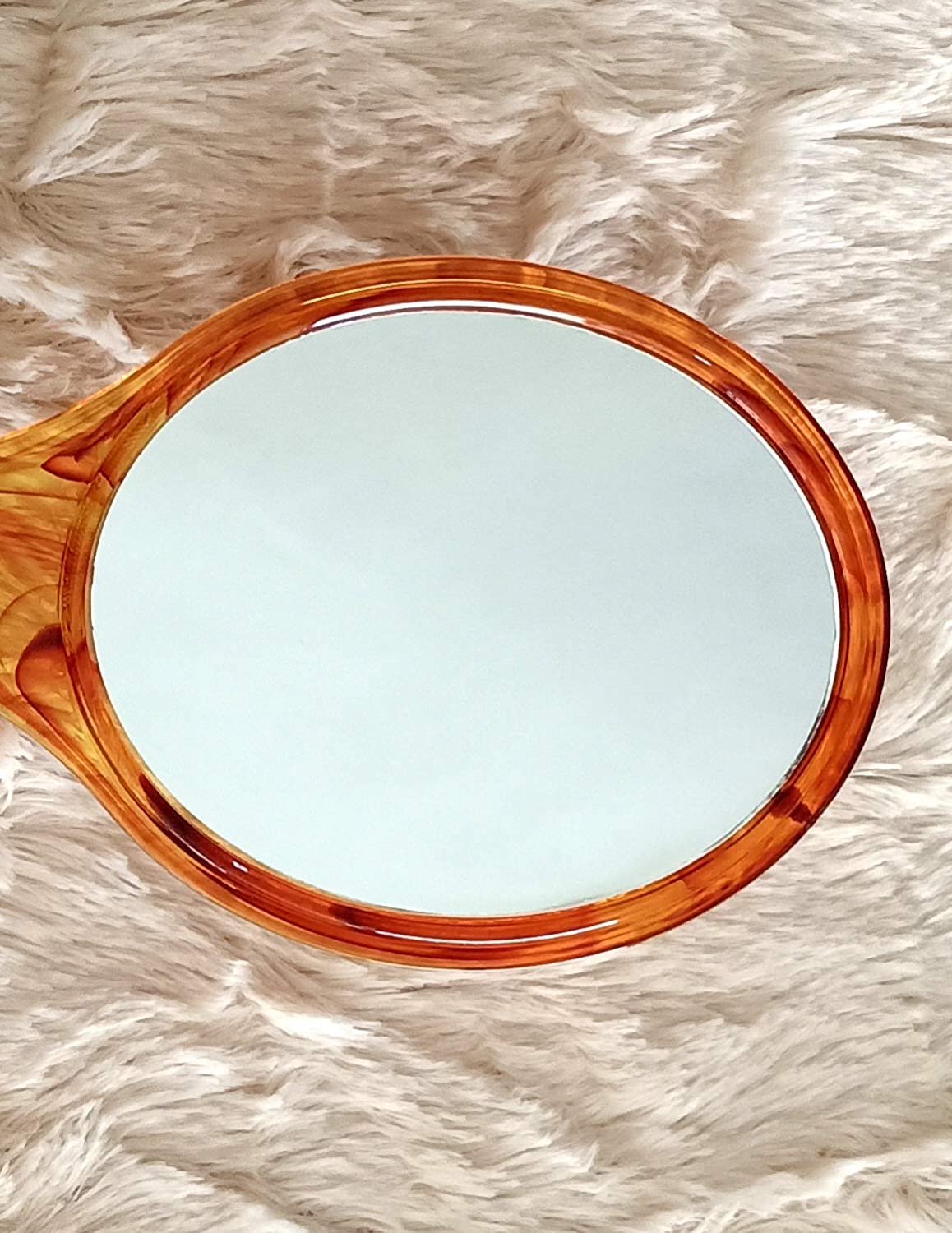 Premium Hand Mirror with Comb Set for Women & Girls - Wooden Design - Perfect Gift for Birthdays, Travel & Makeup (Pack of 1)