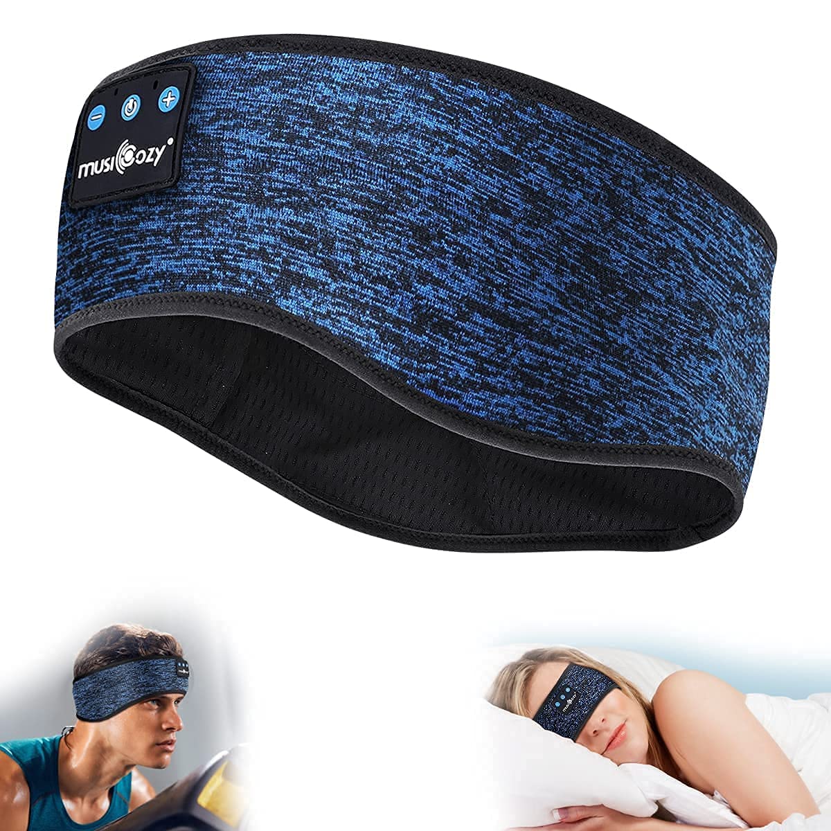 Musicozy Bluetooth Headphones Earmuffs - Wireless Ear Warmers & Headband Headphones for Sports, Running, Sleeping & Winter Outdoor Activities
