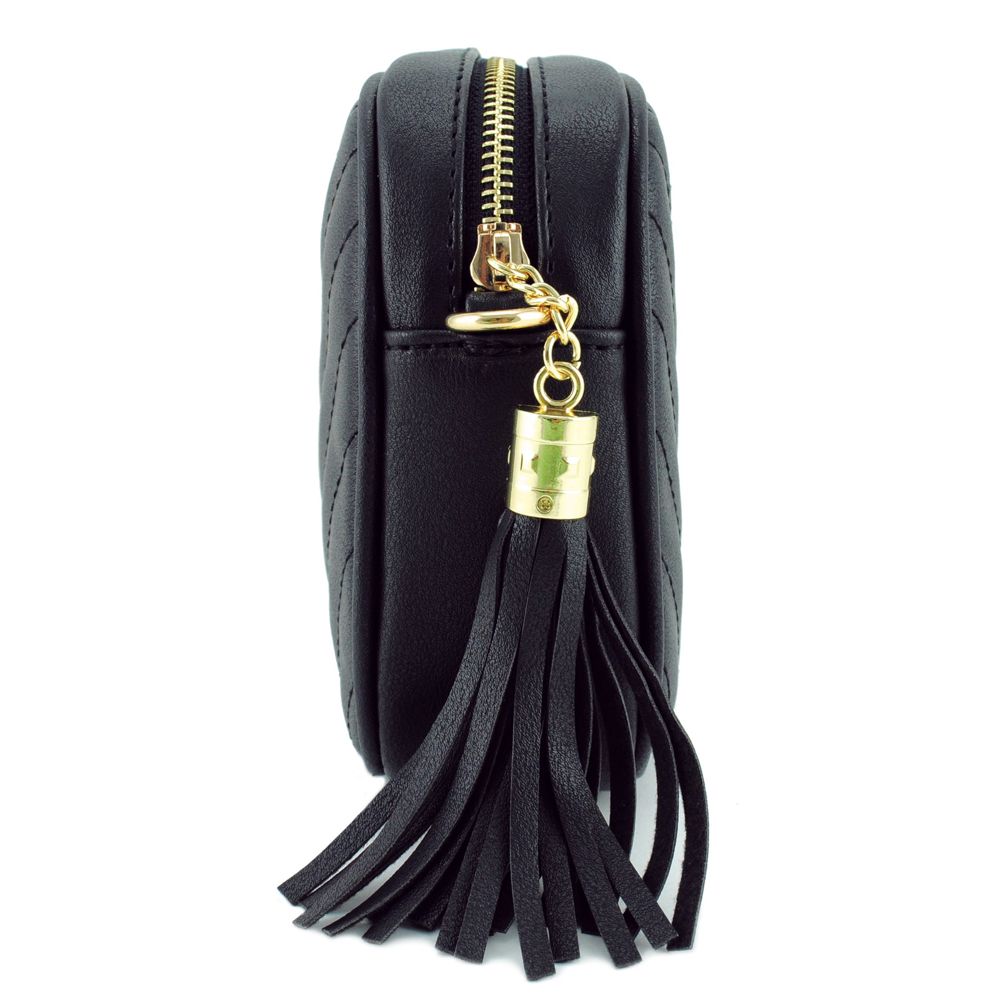 Stylish Crossbody Bag with Adjustable Metal Chain Strap & Tassel Zipper - Perfect for Women's Daily Use, Travel, and Shopping
