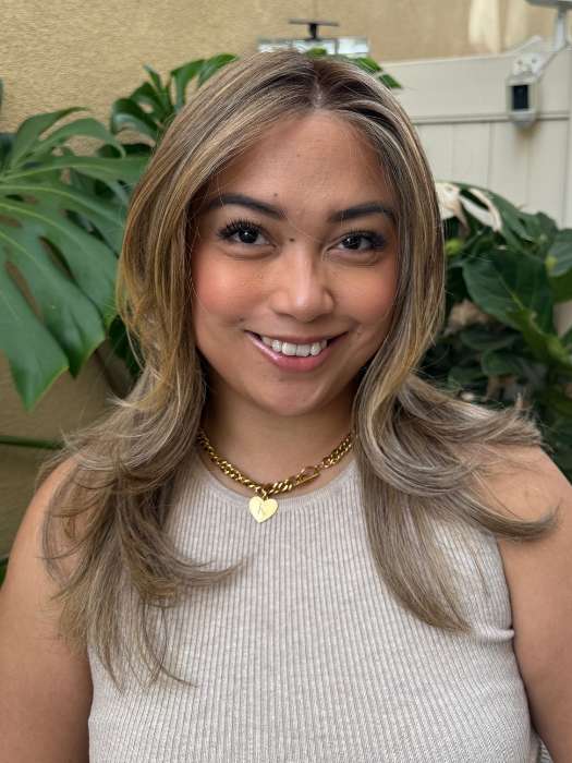 Celeste Synthetic Lace Front Wig with Mono Top - Natural Looking Human Hair Wig for Women | Perfect for Cosplay, Daily Wear & Special Occasions