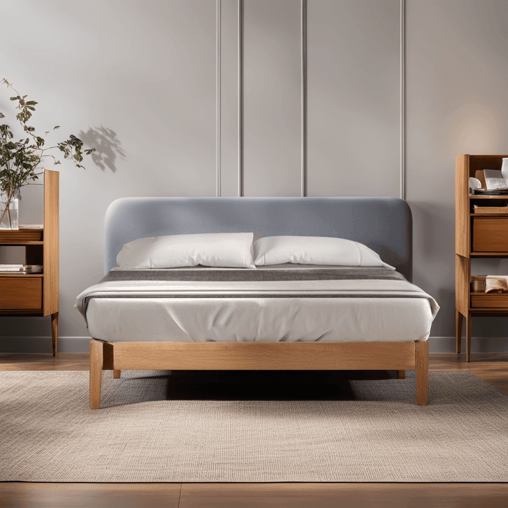 Elsa Solid Wood Bed Frame - Queen Size, Sturdy & Elegant Platform Bed with Underbed Storage - Perfect for Modern Bedrooms, Guest Rooms & Small Spaces