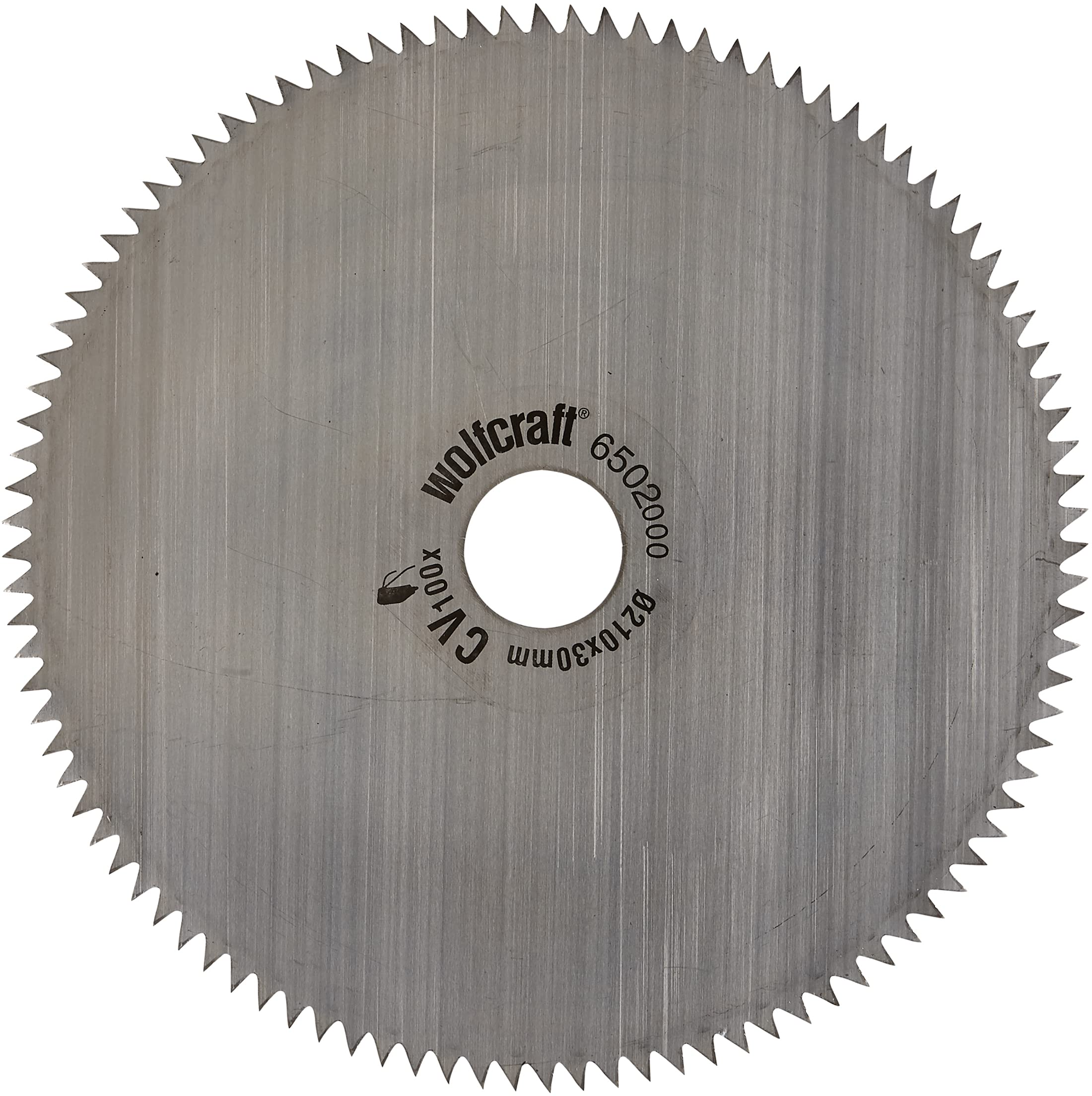 Wolfcraft 6502000 209 x 30 x 2.6mm CV Saw Blade - 100 Teeth Blue Series for Woodworking & DIY Projects | Perfect for Cutting Plywood, MDF & Softwoods