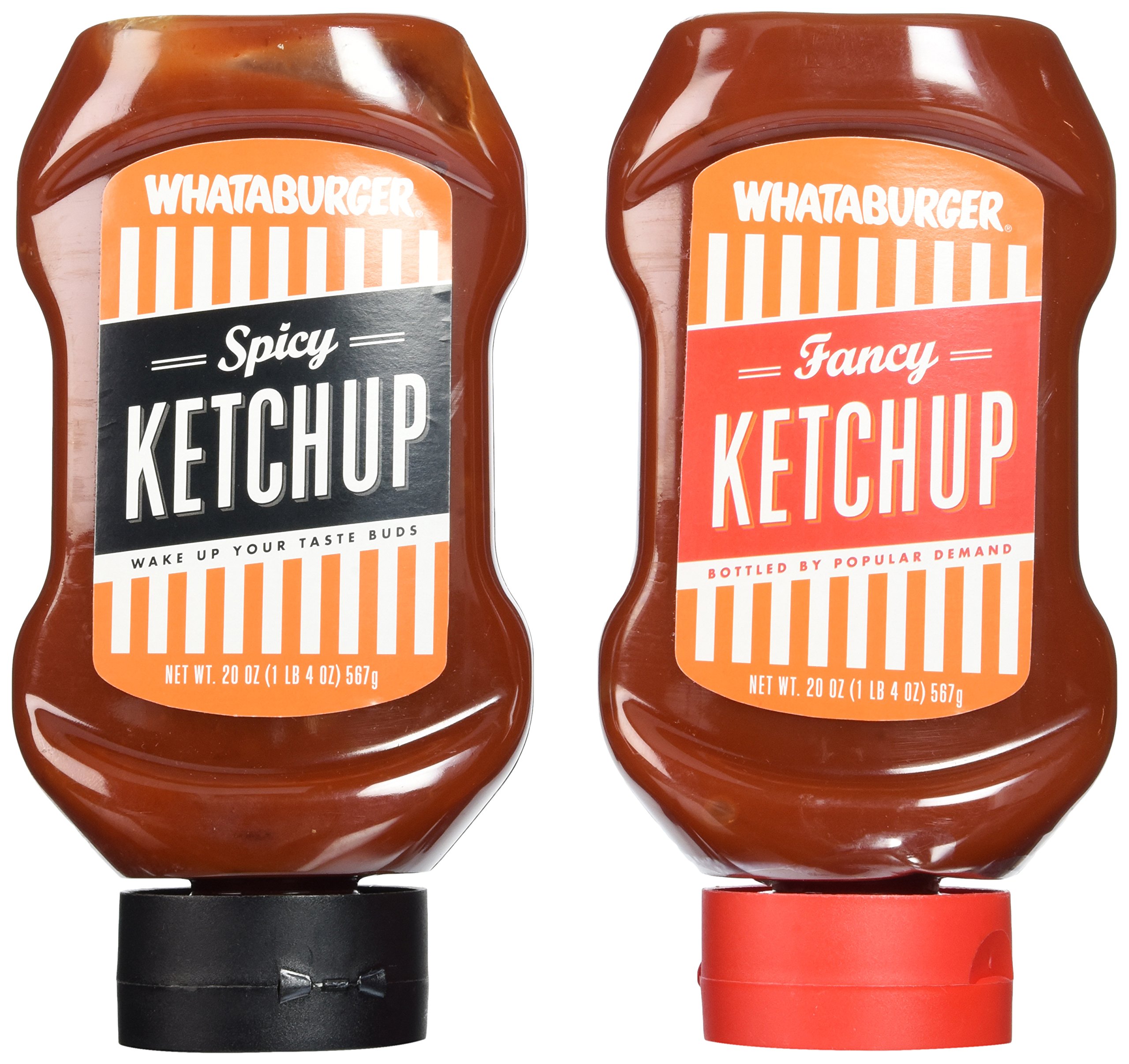 Whataburger Ketchup Variety Pack - Original & Spicy Ketchup (20oz x 2 Bottles) | Perfect for Burgers, Hot Dogs, Fries & BBQ | Texas-Style Flavor