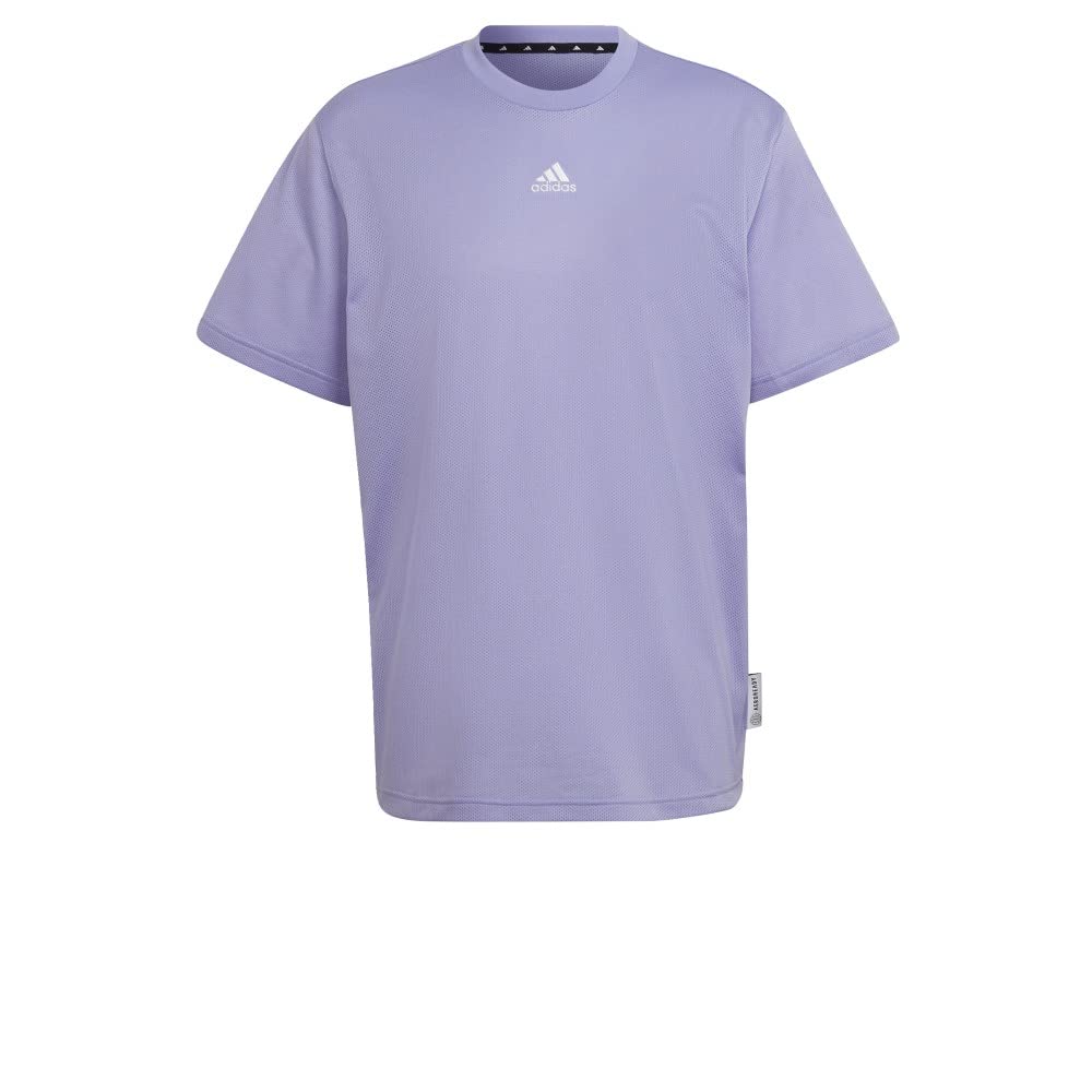 adidas Men's Graphic Mesh T-Shirt - Breathable Comfort Fit Casual Short Sleeve Tee for Workout, Gym, Running & Everyday Wear