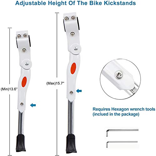 Adjustable Bike Kickstand - Universal Side Support Stand for 22