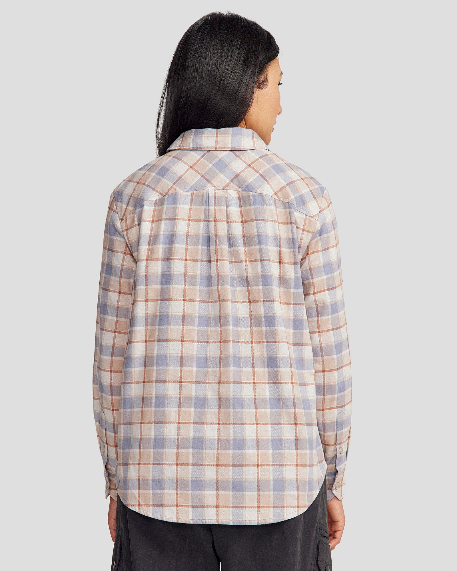 Women's Fyfe Flannel Shirt - Soft & Cozy Haze Plaid Button-Up Shirt for Casual Wear & Outdoor Adventures