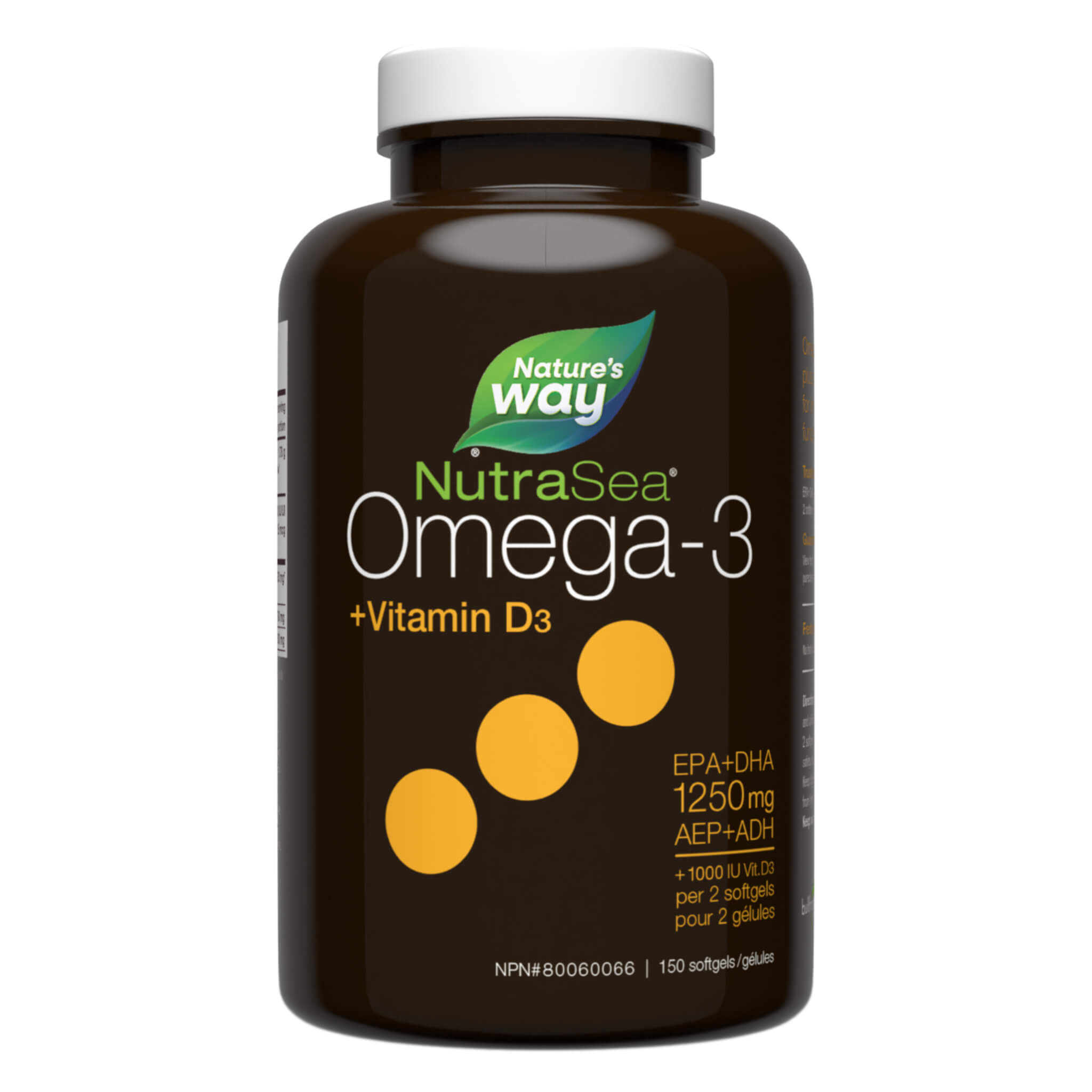 NutraSea +D Omega-3 Liquid Gels with Fresh Mint Flavor - High Potency Fish Oil Supplement for Heart, Brain & Joint Health - Supports Immunity & Cognitive Function - Great for Adults & Active Lifestyles