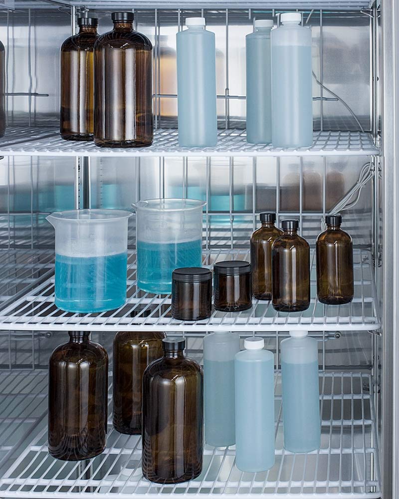AccuCold ARS23MLLH 23 Cu.Ft. Stainless Steel Upright Pharmacy Refrigerator - Left Hand Door, Auto Defrost, Digital Thermostat & Lock | Perfect for Vaccines, Medications & Pharmaceutical Storage in Clinics, Labs & Pharmacies