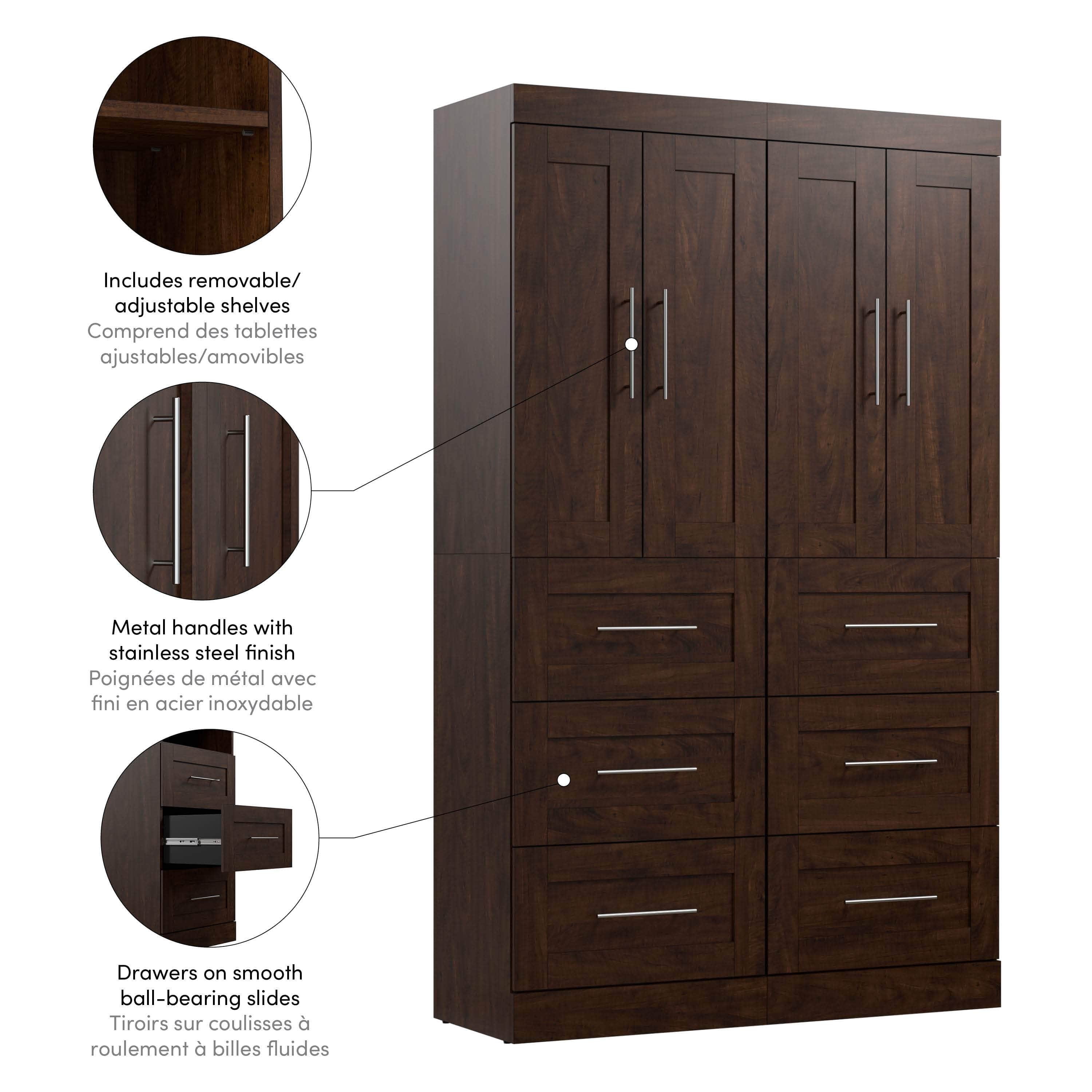 50W Closet Organizer with Drawers - 7 Color Options for Wardrobe, Bedroom & Office Storage | Space-Saving Home Organization Solution
