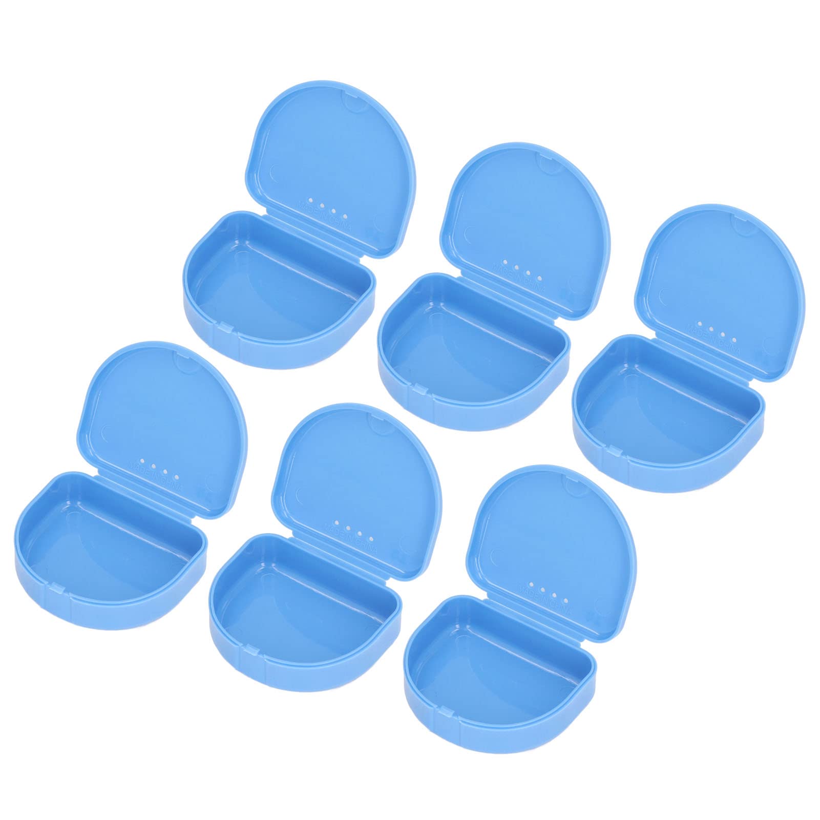 12 Pcs Plastic Denture Retainer Box - Orthodontic Tooth Storage Case for Travel & Night Use | Compact & Durable Retainer Holder for Braces, Aligners, Invisalign