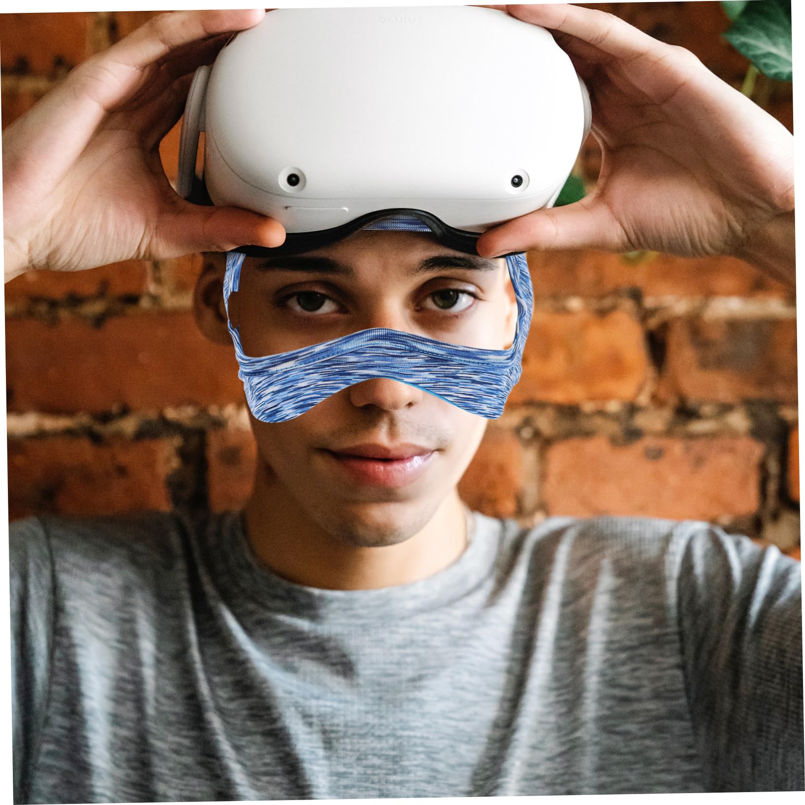 Sweat-Resistant VR Face Cover for Oculus Quest 2, Rift S - Anti-Fog, Comfortable VR Headset Accessory for Gaming & Fitness